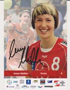 Original Autograph Handball Card Anne Müller Team Bayer Leverkusen Germany - Women Bundesliga 2007 / 2008 - Handbal