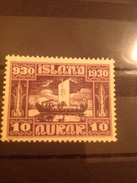 Island 1930 Parliamentary Millenary Celebration 10a Purple Mint SG 161 Mi 128 Yv 126 - Unused Stamps