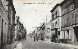 Pierrefitte - Rue De Paris - Etablissements Malcuit - Carte EM N° 5763 Non Circulée - Pierrefitte Sur Seine