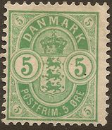 DENMARK 1882 5o SG 97 HM #AEC43 - Ongebruikt