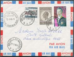 Lettre Par Avion Affr. à 4Fr.50 Obl. Sc BRUXELLES 1 Du 22-12-1965 Vers (cachet Sc) BASE ROI BAUDOUIN Antartica 12-1-66- - Brieven En Documenten