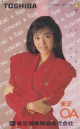 Télécarte Japon / 110-50112 - FEMME - Pub TOSHIBA Adv - MODE RUPO OA - Girl Woman Japan Phonecard - FRAU TK - 3273 - Mode