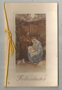Carte De Voeux ,8 Pages,écrite 1953 , FELICIDADES , Religion, Jésus, Marie, Joseph - Birth