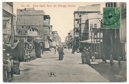 CPA - EGYPTE - PORT-SAID - Rue Du Village Arabe - Puerto Saíd