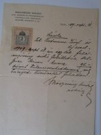 AV506.5 Hungary -Gyula - Sculptor Mogyoróssy - 1909  To Josef Hartmann -Arad - Austria