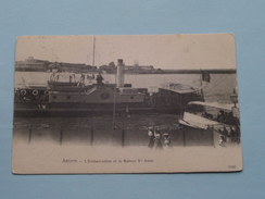 Delcampe - L'Embarcadère Et Le Bateau Ste. ANNE Anvers ( 5505 ) Anno 1908 ( Zie Foto Details ) !! - Fähren