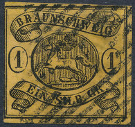 Stamp   1853 1sgr  Used - Braunschweig