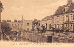 Bergues       59         Porte De Dunkerque.  Estaminet      (voir Scan) - Bergues