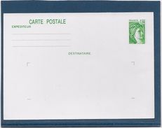 France Entiers Postaux - Type Sabine De Gandon - Carte Postale - Standard Postcards & Stamped On Demand (before 1995)