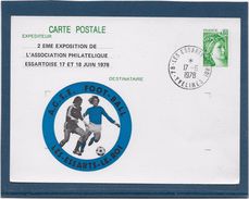 France Entiers Postaux - Type Sabine De Gandon - Carte Postale Football - Cartoline Postali Ristampe (ante 1955)