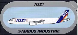 Avion Airbus Industrie Boeing A321 Autocollant Airplane Sticker - Pegatinas