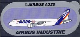 Avion Airbus Industrie Boeing A320 Autocollant Airplane Sticker - Adesivi