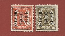 Timbre Belge Timbre N° PO 336 - 337 BELGIQUE 1936 BELGIE - Typo Precancels 1936-51 (Small Seal Of The State)