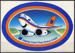 Hapag-Lloyd Airbus A 300 Avion Autocollant Airplane Sticker - Adesivi
