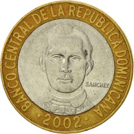 Monnaie, Dominican Republic, 5 Pesos, 2002, TTB, Bi-Metallic, KM:89 - Dominikanische Rep.