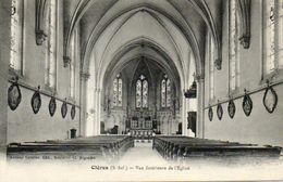 CPA - CLERES (77) - Aspect De L'intérieur De L'Eglise Au Début Du Siècle - Clères