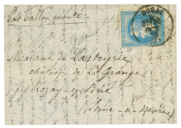 "Pli Confié Du WASHINGTON" : 20c(n°29) Obl. T.16 DOUAI 13 Oct 70 Sur Lettre Par BALLON MONTE Pour ROSAY EN BRIE. Verso,  - Guerra Del 1870