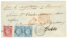 1873 CERES 25c(x2) + 80c Sur Enveloppe De PARIS Pour QUITO. Affrt à 1F3 0 Pour L' EQUATEUR. TTB. - Altri & Non Classificati