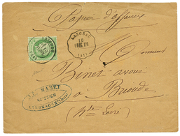 5c CERES Obl. T.17 BRIOUDE + Convoyeur LANGEAC Sur Env. Au Tarif "PAPIER D'AFFAIRES". Rare. TTB. - Altri & Non Classificati