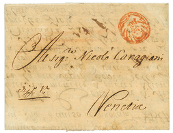 CONSTANTINOPLE : 1743 Cachet Orné Italien Sur Lettre Avec Texte De CONSTANTINOPLE Pour VENETIA. RARE. Superbe. - Altri & Non Classificati