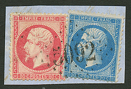 20c(n°22) + 80c(n°24) Obl. GC 5092 De MERSINA Sur Fragment. Superbe. - Altri & Non Classificati