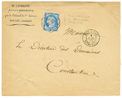 "BAT A VAP. DJIDJELLI" : 1875 25c(n°60) Obl. Convoyeur PHILIPPEVILL/PHI-CONS/ALGERIE + Cachet Maritime Trés Rare BAT. A  - Altri & Non Classificati