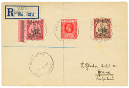 "CAMEROUN - Corps Expéditionnaire Anglais" : 1920 CEF 8d S/ 80pf + 6d S/ 50pf + NIGERIA 1d Obl. VICTORIA CAMEROONS Sur E - Altri & Non Classificati