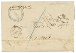 DAHOMEY - PORTO-NOVO Via LAGOS : 1870 GB/2F + Cachet Rare POST OFFICE LAGOS WEST COAST OF AFRICA Sur Lettre Avec Texte D - Altri & Non Classificati