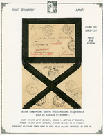 "4 Cachets Differents Du HAUT DAHOMEY" : 1902 KANDI HT DAHOMEY Sur Enveloppe De Militaire Pour La FRANCE. Verso, ZOUGOU, - Altri & Non Classificati