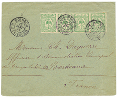 "MOINDOU" : 1916 5c(x4) Obl. MOUINDOU Sur Enveloppe Pour La FRANCE. Superbe. - Altri & Non Classificati
