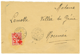 "KOUAOUA" : 1918 CROIX-ROUGE 5 S/ 10c Obl. NLLE CALEDONIE KOUAOUA Sur Env. Pour NOUMEA. TTB. - Altri & Non Classificati