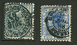 2 Timbres De NEW SOUTH WALES Obl. NOUVELLE CALEDONIE NOUMEA. Rare. TTB. - Altri & Non Classificati