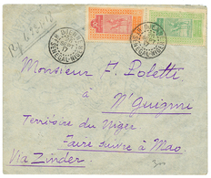 HT SENEGAL Et NIGER : 1917 5c+ 10c Obl. DJENNE HT SENEGAL-NIGER Sur Enveloppe Pour N'GUIGMI Via ZINDER & MAO. Verso, N'G - Altri & Non Classificati