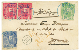 CONGO BELGE : 1894 5c + 10c(x2) + 25c Canc. BOMA On Envelope To BELGIUM. RARE. Superb. - Altri & Non Classificati