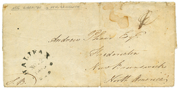 "GIBRALTAR To NEW BRUNSWICK" : 1816 HALIFAX On Entire Letter From GIBRALTAR To NEW BRUNSWICK. Vf. - Storia Postale