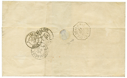 "SHANGHAI PAQ FR R N°1" : 1869 FRANCE 80c(x2) Canc. GC 5104 + SHANGHAI Bau FRANCAIS On Cover(double Rate) To FRANCE. Ver - Altri & Non Classificati