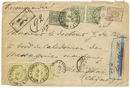 Incomming MAIL : "First Letter Kwown From LUXEMBOURG To CHINA" 1893 Extremely Rare Mixed Issue Franking On REGISTERED En - Altri & Non Classificati