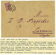 CYPRUS - MOBILE BOX : RUSSIAN LEVANT 10k Canc. British Killer 942 + Small Cachet M.B On Envelope(1 Flap Missing On Rever - Altri & Non Classificati