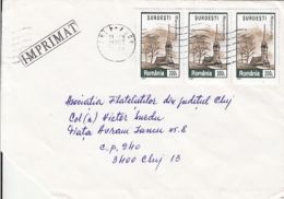 67388- WOODEN CHURCH FROM MARAMURES, STAMPS ON COVER, 2001, ROMANIA - Lettres & Documents