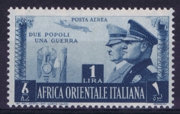 AFRICA ORIENTALE ITALIANA Sa  AE 20  Mi 20 MH/* Flz/ Charniere 1941 - Afrique Orientale Italienne