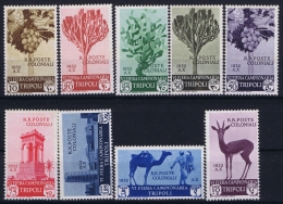 LIBIA  Sa  108 - 117 -/- Sa 115  Mi 163 - 172 -/- 170 Postfrisch/neuf Sans Charniere /MNH/**  1932 - Libye