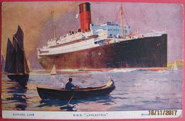 CUNARD LINE - R.M.S. LANCASTRIA - Passagiersschepen