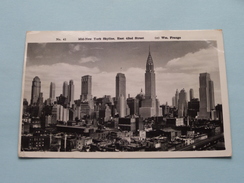 Mid-New York SKYLINE East 42nd Street ( Wm. Frange - N° 41 ) Anno 1946 ( Zie Foto Voor Details ) !! - Mehransichten, Panoramakarten