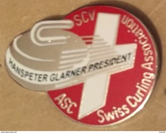 CURLING - HANSPETER GLARNER PRESIDENT ASC - SCV - ASSOCIATION SUISSE DE CURLING - SWISS CURLING ASSOCIATION -   (19) - Winter Sports