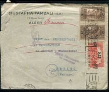 Algérie - Enveloppe Commerciale De Alger Pour Le Mexique En 1939 Et Retour - Ref N 260 - Brieven En Documenten