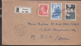 3196   Carta  Certificada Strassen 1968  Luxembourg - Brieven En Documenten