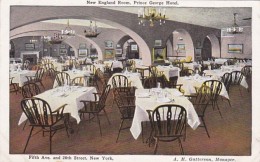 New York City Prince George Hotel New England Room - Bars, Hotels & Restaurants