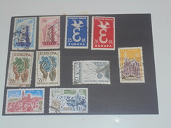 10 Timbres Europa Francais - Collections