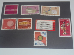 8 Timbres Europa Allemand - Sammlungen