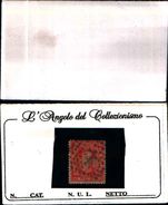 86486)  1876 SPAGNA/SPAIN - N° 171 - 10  Pesetas-vermiglio-USATO Effige Re Alfonso XII-firmato - Used Stamps